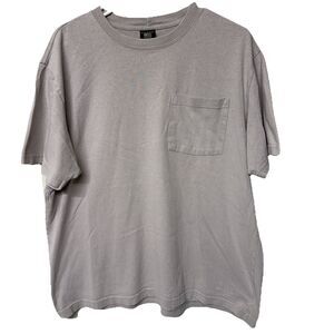 Vintage Filson Pioneer Pocket T-shirt Embroidered Logo USA Made Beige Men L VGUC